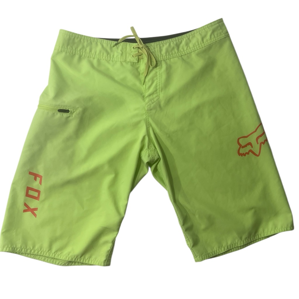 Fox Racing Green Swim Trunks Size 31
